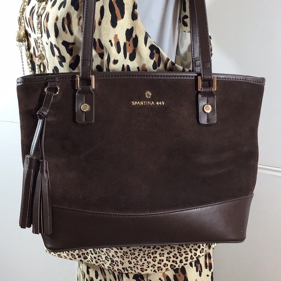 Spartina 449 brown suede shoulder bag - Picture 15 of 15